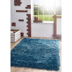 Exchange Soft Shaggy Teal Blue Rug - Choice of Sizes