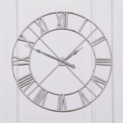 Vintage Light Grey Extra Large Skeleton Clock