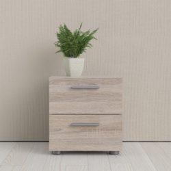 Pine Lake Modern Bedside Table with Drawers - Choice of Colours