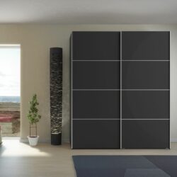 Vallecito Extra Large Sliding Door Wardrobe - Black, Oak, Grey Oak or White