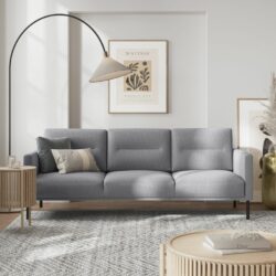 Langford Modern 3 Seater Sofa - Dark Grey, Light Grey or Dark Green
