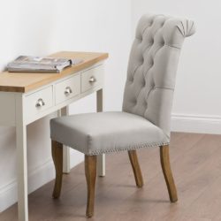 Luxury Roll Top Dining Chair with Pull Ring Design - Choice of Colours