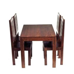 Rangpur Solid Dark Chunky Wood Dining Table