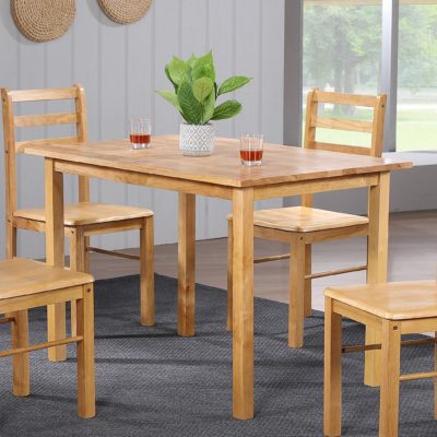 Callie Medium Wooden Dining Table with a Natural Finish