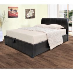 Sayre Faux Leather Storage Bed - Choice of Sizes & Colours