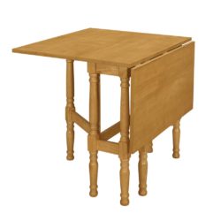 Otello Wooden Dropleaf Dining Table with Light Oak Finish