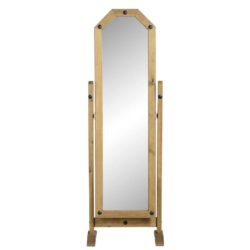Conway Freestanding Wooden Cheval Bedroom Mirror in Solid Pine