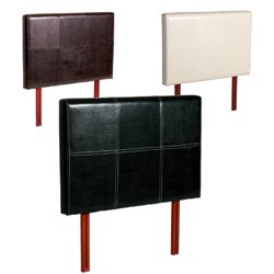 Georges Faux Leather Headboard with Stitching Detail - Choice of Sizes & Colours