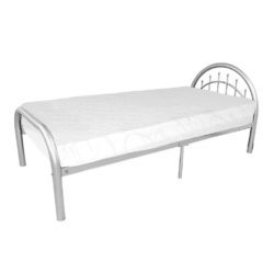 Montanez Metal Single Bed Frame - White, Silver or Black