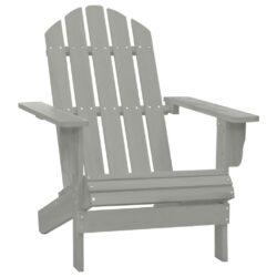 Slatted Solid Wooden Garden Chair - Grey or Brown