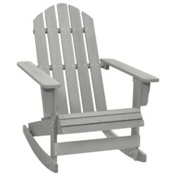 Slatted Wooden Garden Rocking Chair - Brown or Grey
