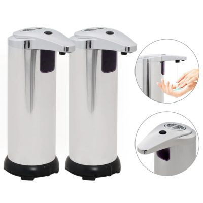 Pair of Infrared Sensor Automatic Soap Dispensers