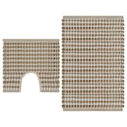 Hand Woven Jute Bathroom Mat Set - Available in a Choice of Colours