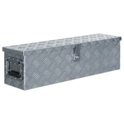 Heavy Duty Silver Aluminium Storage Box with Lock