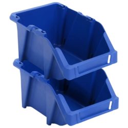 Blue Stackable Tool Storage Boxes