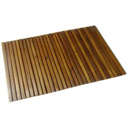 Large Acacia Wood 80x50cm Bathroom Sauna Mat