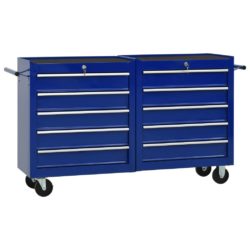 Large Blue Steel Tool Trolley - Choice of Drawer Quantity