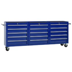 Extra Large Blue Steel Tool Trolley - Choice of Drawer Quantity