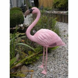 Pink Flamingo Design Garden Pond Ornament