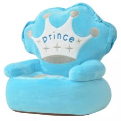 Little Prince Plush Blue Children's Armchair