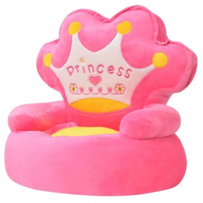 Little Princess Plush Pink Children's Armchair