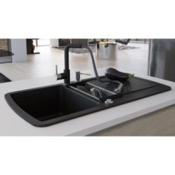 1.5 Bowl Granite Kitchen Sink - Black or Grey
