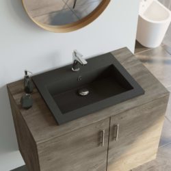 Granite Bathroom Wash Basin Sink - Choice of Colours - 60x45x15cm