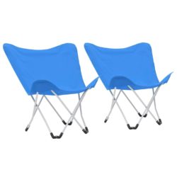 Pair of Foldable Butterfly Camping Chairs