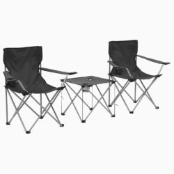 2 Camping Chairs and Table Set
