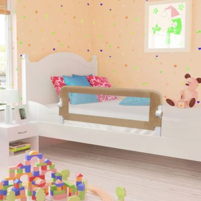 Taupe Polyester Toddler Safety Bed Rail