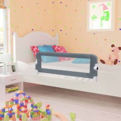 Grey Polyester Toddler Safety Bed Rail