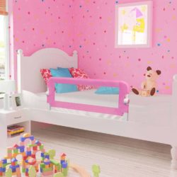 Pink Polyester Toddler Safety Bed Rail