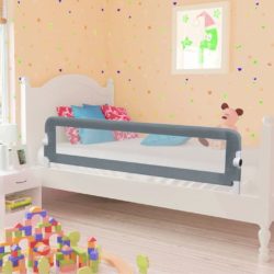 Large Grey Polyester Toddler Bed Safety Rail