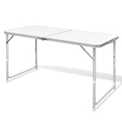 Large Aluminium Height Adjustable Camping Table