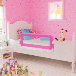 Pair of Pink Toddler Safety Bed Rails