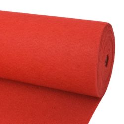 Plain Red Exhibition Carpet Runner Roll - Choice of Sizes