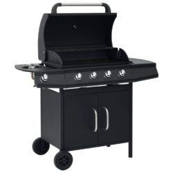 Gas BBQ with Trolley and 5 Cooking Zones - Choice of Colours