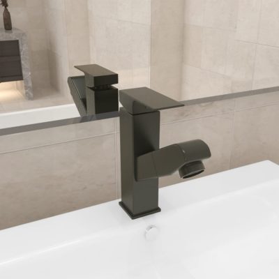 Modern Bathroom Basin Sink Mixer Tap with Pull Out Function