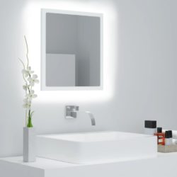 Square Bathroom Mirror with LED Light