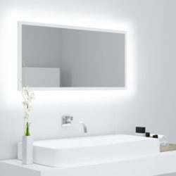 Rectangular Extra Large Bathroom Mirror with Light - Choice of Colours