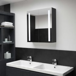 Double Mirrored Bathroom Cabinet with LED Lights