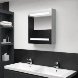 Esme Mirrored Bathroom Cabinet with Light Strips - Choice of Colours - 50x60cm