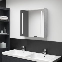 Esme Double Mirrored Bathroom Cabinet with Lights - Choice of Colours - 62x60cm