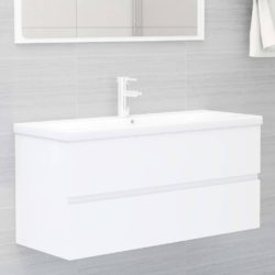 Extra Wide Sink Cabinet Vanity Unit with Built In Sink & Drawer - Choice of Colours