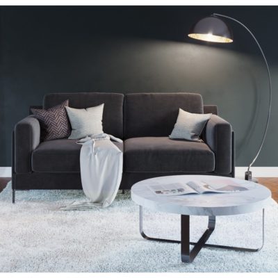 Aulden Modern Luxury Velvet 2 Seater Sofa