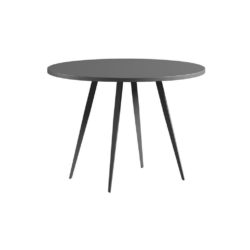 Larriston Modern Round Dining Table in Dark Grey - Choice of Sizes