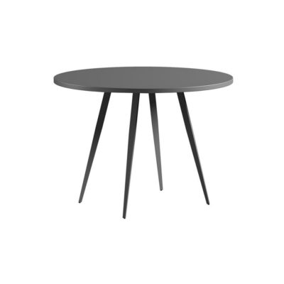 Larriston Modern Round Dining Table in Dark Grey - Choice of Sizes
