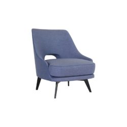 Clifton Modern Luxury Cornflower Blue Lounge Chair