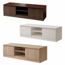 Orla Modern TV Cabinet with Drawers - White, Oak Wood or Walnut
