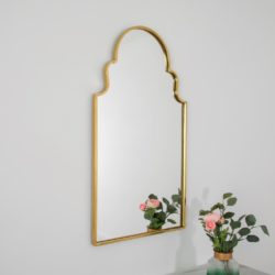 Arched Moroccan Mirror - Black or Gold